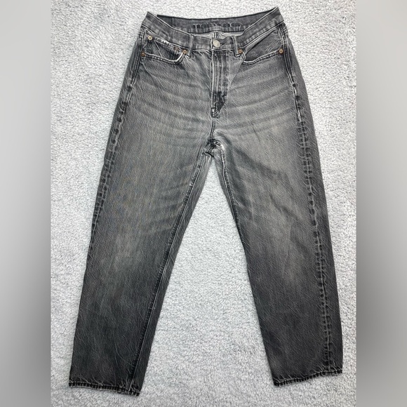 American Eagle Jeans Womens 6 90s Boyfriend Jean Distressed Grunge Skate Lived - Picture 1 of 6